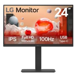 מסך מחשב ''24 Full HD IPS with USB Type-C תוצרת LG דגם: 24BA650-B