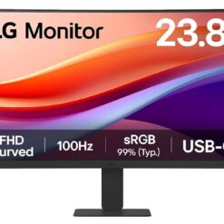 מסך קעור FHD 23.8 עם USB-C תוצרת LG דגם: 24U421A-B
