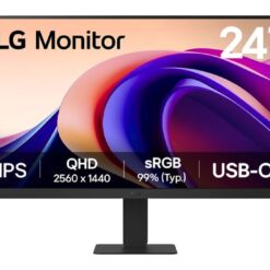 מסך מחשב ''23.8 ™QHD IPS with USB Type-C תוצרת LG דגם: 24U631A-B