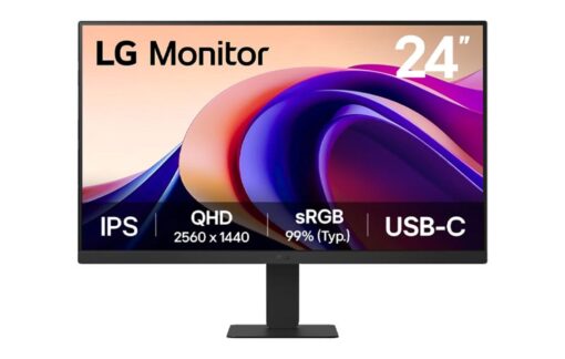 מסך מחשב ''23.8 ™QHD IPS with USB Type-C תוצרת LG דגם: 24U631A-B