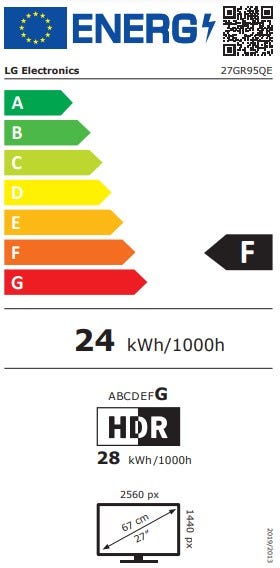 מסך מחשב גיימינג מקצועי 27 LG UltraGear OLED דגם: 27GR95QE-B מתצוגה – תמונה 4
