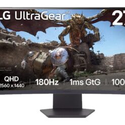 מסך מחשב 27 גיימינג קעור UltraGear™ QHD תוצרת LG דגם: 27GS60QC-B