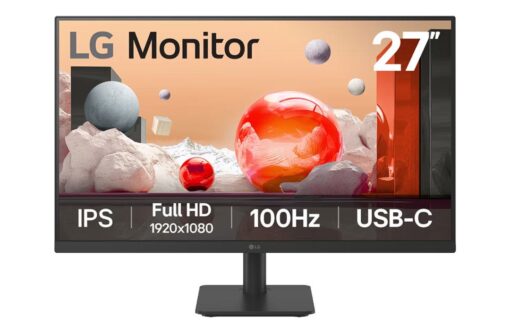מסך מחשב ''27 Full HD 100hz IPS ביחס 16:9 עם חיבור ™USB Type-C תוצרת LG דגם: 27MS530B-B