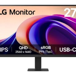מסך מחשב 27 QHD IPS 100Hz with HDR10 and USB Type-C תוצרת LG דגם: 27U631A-B