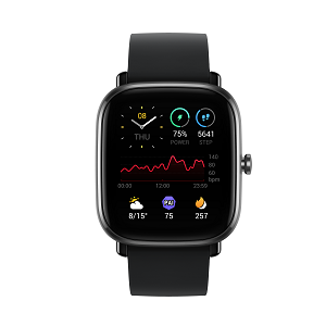 שעון חכם Amazfit דגם GTS 2 MINI בצבע Midnight Black