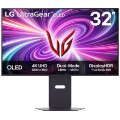 מסך מחשב ''32 UltraGear™ OLED Dual Mode 4K UHD 240Hz or FHD 480Hz תוצרת LG דגם: 32GS95UV-B