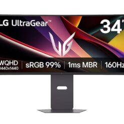 מסך ''34 גיימינג קעור UltraGear™ WQHD תוצרת LG דגם: 34G600A-B