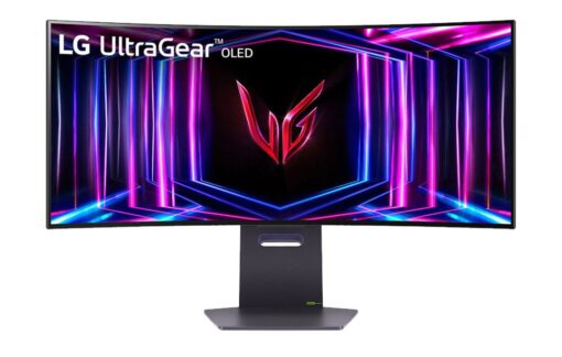 מסך ''34 גיימינג קעור OLED UltraGear™ WQHD תוצרת LG דגם: 34GS95QE-B