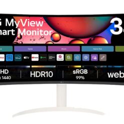 Alternative view of צג LG MyView Smart 34 ביחס 21:9 WQHD UltraWide קעור עם webOS תוצרת LG דגם: 34SR65QC-W מתצוגה