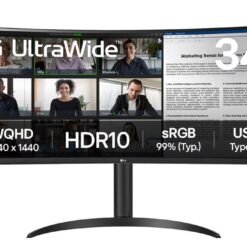 Alternative view of מסך מחשב ''34 UltraWide® QHD VA 100Hz תוצרת LG דגם: 34WR55QK-B