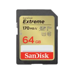 כרטיס זיכרון S.D EX 4K 170S V30 מבית SANDISK בנפח GB64