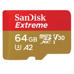 כרטיס זיכרון S.D EX MICRO 4K 170S מבית SANDISK בנפח 64GB