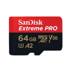 כרטיס זיכרון MICRO S.D EX 4K 200S מבית SANDISK בנפח 64GB