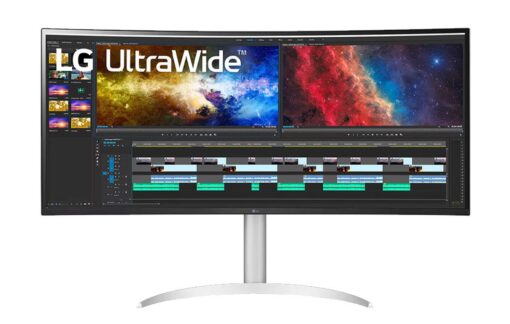 מסך מחשב ''38 קעור UltraWide QHD IPS עם USB Type C תומך FreeSync תוצרת LG דגם: 38WP85CP-W