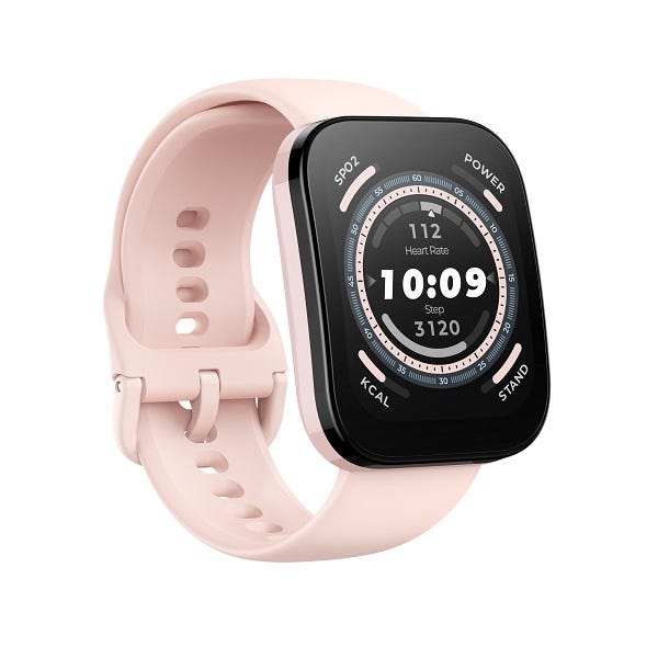 שעון חכם Amazfit דגם BIP 5 צבע Pastel Pink – תמונה 2