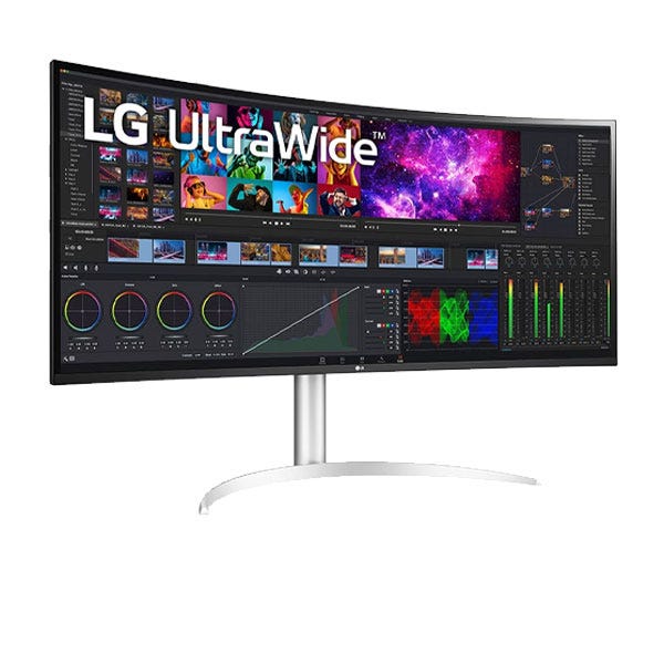 מסך מחשב קעור LG UltraWide Nano IPS דגם: 40WP95C-W מתצוגה – תמונה 2