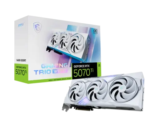 לוח אם RTX 5070 Ti 16G GAMING TRIO OC WHITE