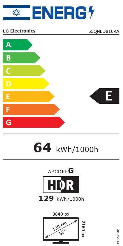 טלוויזיה 55 חכמה בטכנולוגיית LG Quantum Dot & NanoCell ברזולוציית 4K דגם: 55QNED816RA מתצוגה – תמונה 8