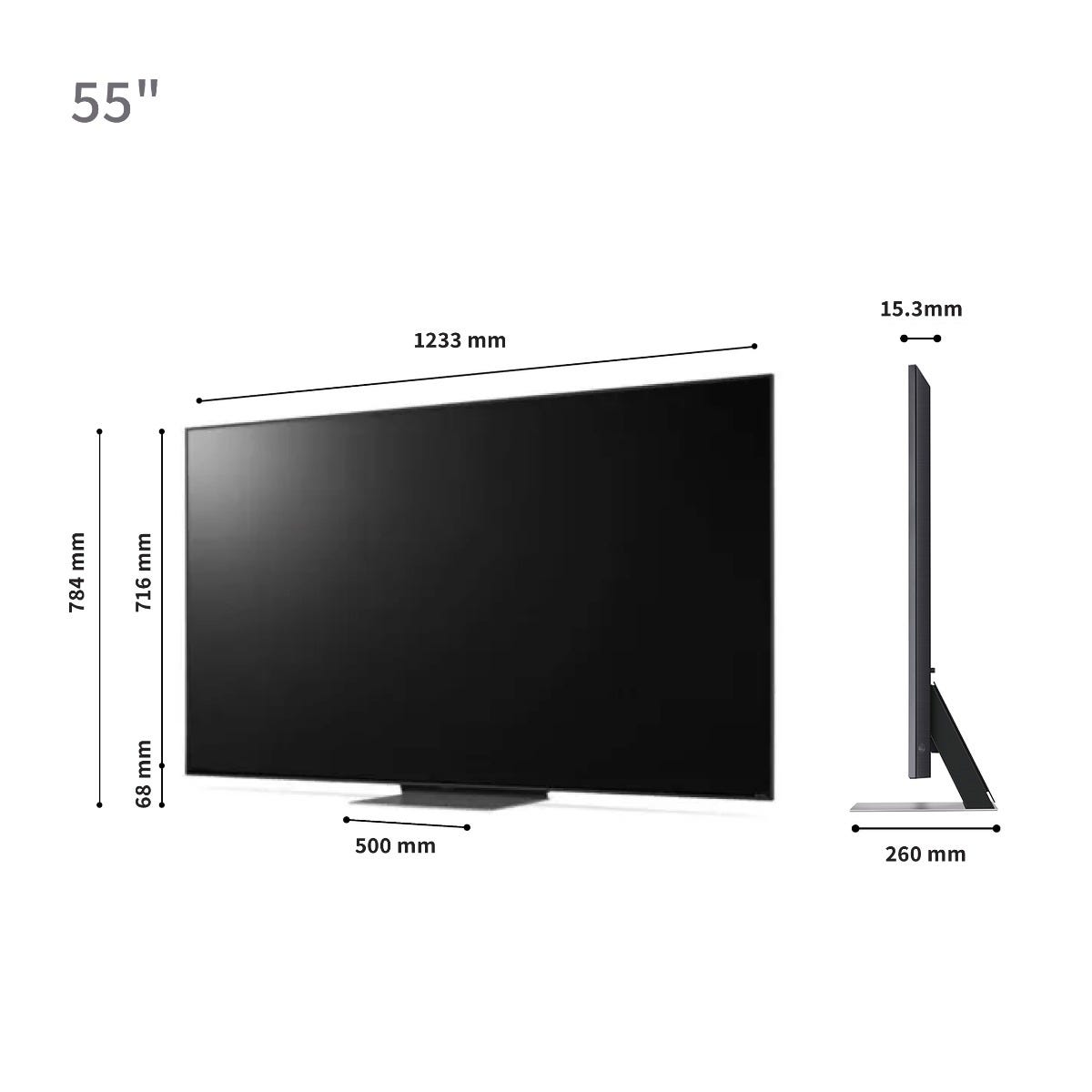 טלוויזיה 55 חכמה בטכנולוגיית LG Quantum Dot & NanoCell ברזולוציית 4K דגם: 55QNED816RA מתצוגה – תמונה 4