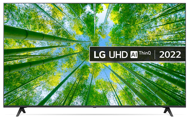 טלוויזיה 55 חכמה LG UHD ברזולוציית 4K דגם: 55UQ80006LD מתצוגה