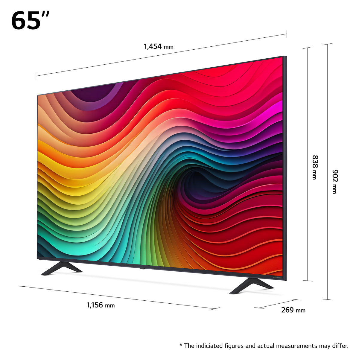 טלוויזיה 65 חכמה LG NANO CELL ברזולוציית 4K דגם: 65NANO81T6A מתצוגה – תמונה 4