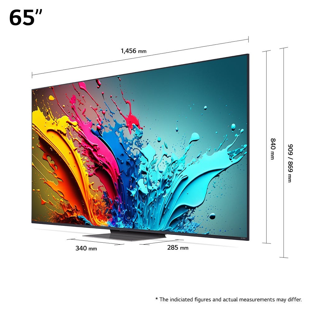 טלוויזיה 65 חכמה LG QNED ברזולוציית 4K דגם: 65QNED86T6A מתצוגה – תמונה 4