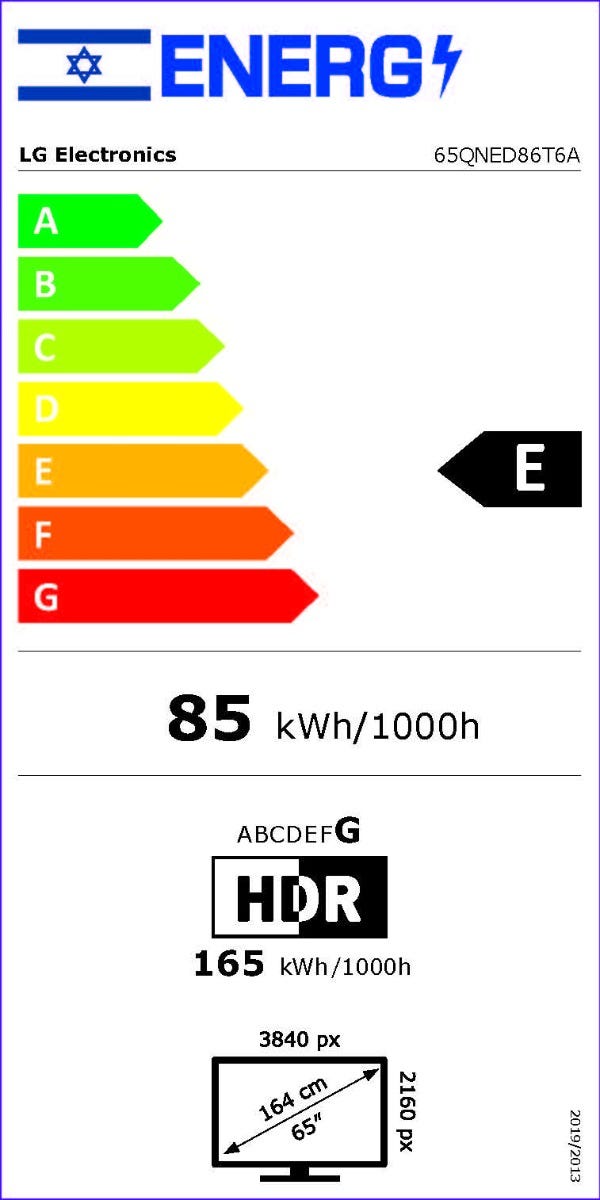 טלוויזיה 65 חכמה LG QNED ברזולוציית 4K דגם: 65QNED86T6A מתצוגה – תמונה 7