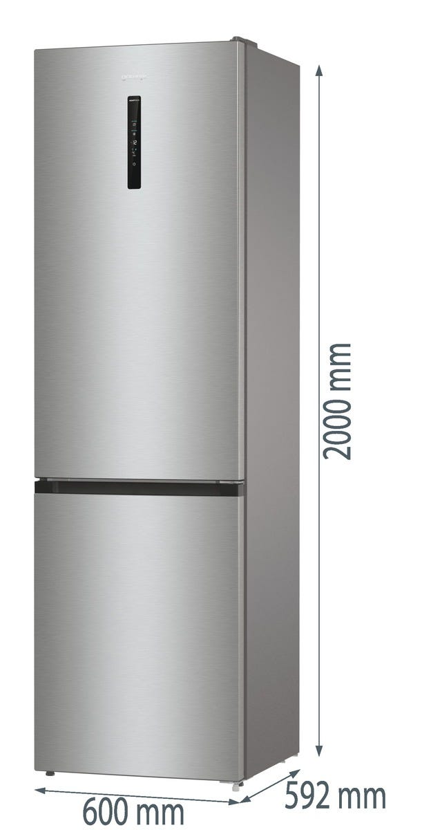 מקרר 2 דלתות gorenje מקפיא תחתון 363 ליטר בצבע נירוסטה דגם NRK6202AXL4 מתצוגה – תמונה 13