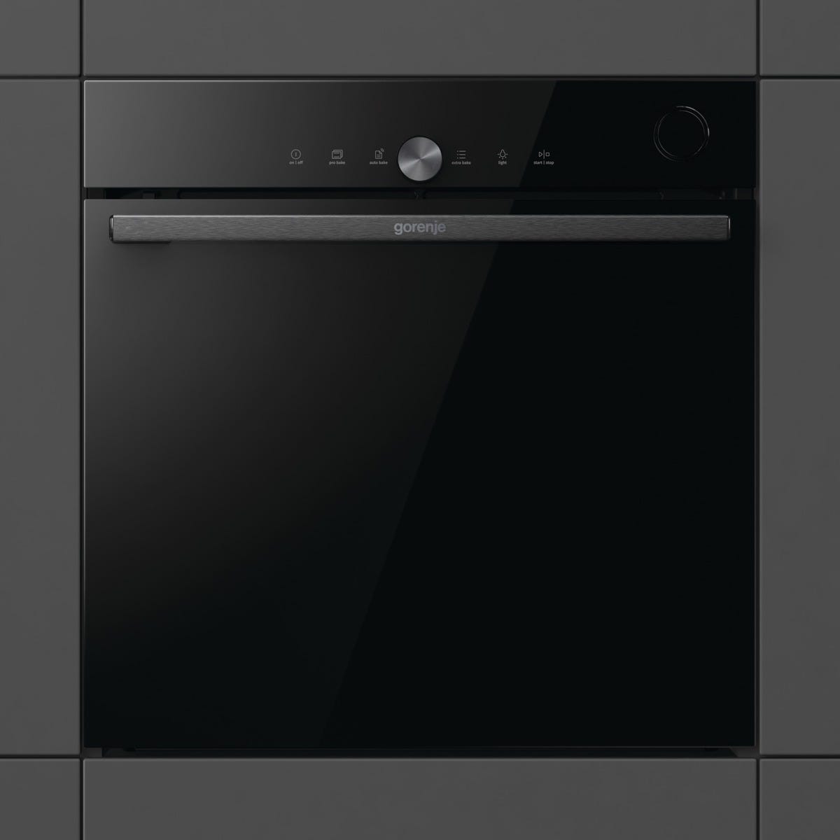 תנור בנוי פירולטי gorenje בגימור זכוכית שחורה 60 סמ דגם BPSA6747DGWI – תמונה 2