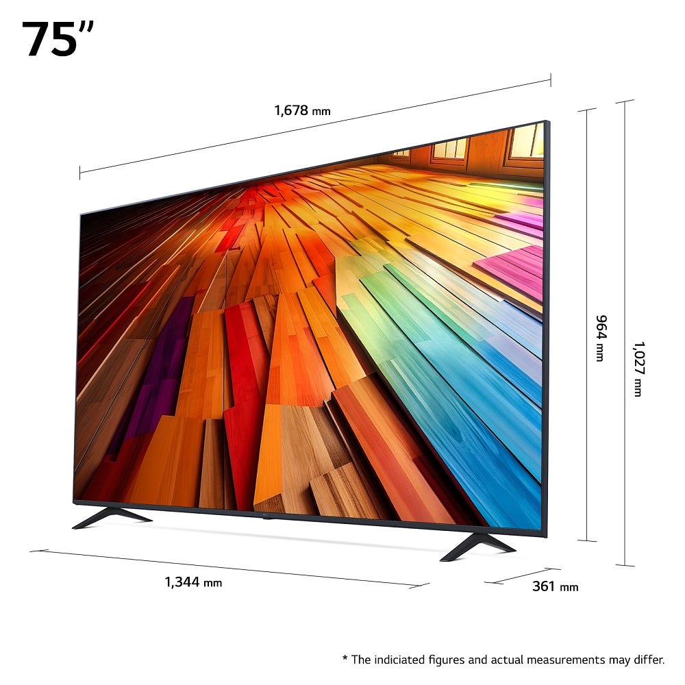 טלוויזיה 75 חכמה LG UHD ברזולוציית 4K דגם: 75UT80006LB – תמונה 4