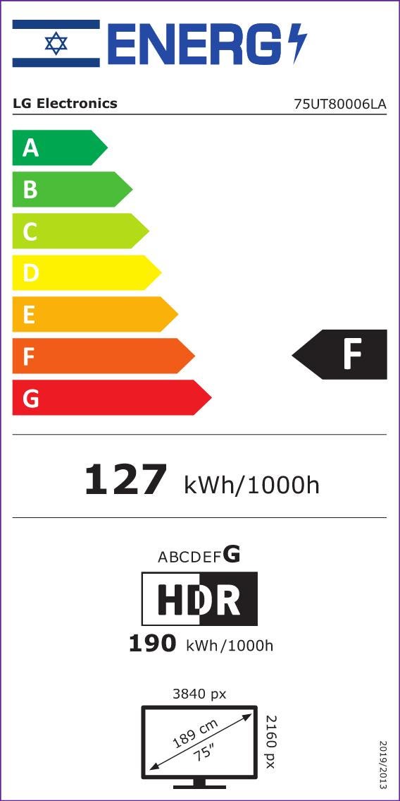 טלוויזיה 75 חכמה LG UHD ברזולוציית 4K דגם: 75UT80006LB – תמונה 7