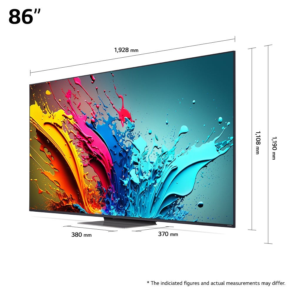 טלוויזיה 86 חכמה LG QNED ברזולוציית 4K דגם: 86QNED86T6A – תמונה 4