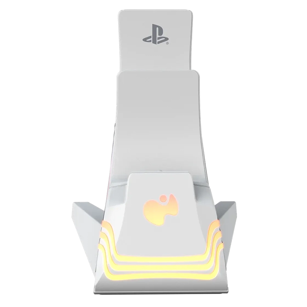 מטען כפול Turtle Beach Afterglow™ Wave לבן – לשלטי PlayStation DualSense