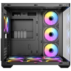 מארז Antec CX Mirror Black Mini-Tower Gaming Case 7X120mm ARGB