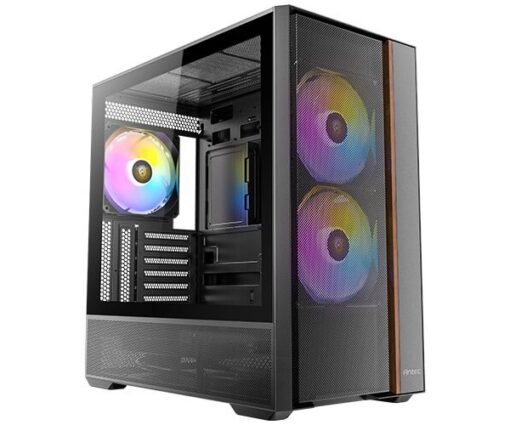 מארז Antec Flux Rear Mid Tower 3X140mm ARGB 2X120MM Fan TypeC 3.2