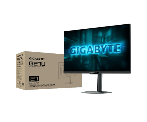 מסך גיימינג Gigabyte G27UP 4K SS IPS 180HZ 320HZ 1Ms Pivot HDR400
