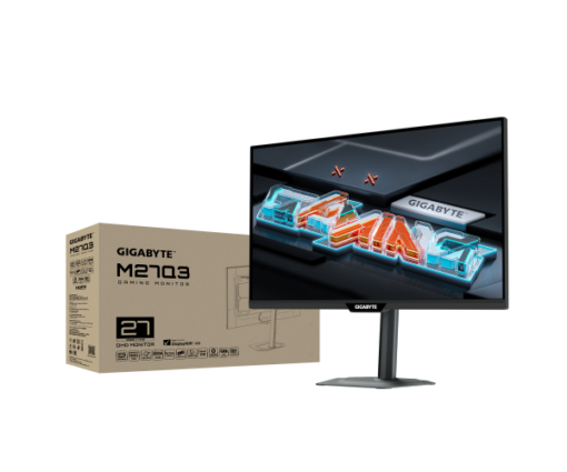 מסך גיימינג Gigabyte M27Q3 2K 1Ms SS IPS 320Hz KVM G-Sync