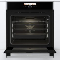 Alternative view of תנור בנוי  gorenje פירוליטי 60 סמ נירוסטה בשילוב זכוכית שחורה דגם BOP798S54X