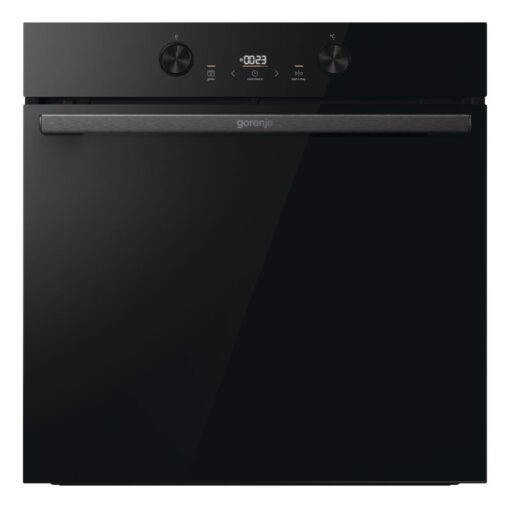 תנור בנוי פירולטי gorenje בגימור זכוכית שחורה 60 סמ דגם BPS6737E04DBG