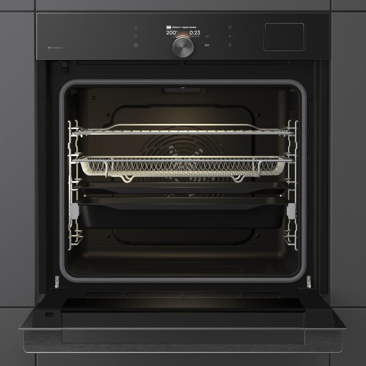 תנור פירוליטי בנוי gorenje משולב מנגנון אידוי 60 סמ בנפח 77 ליטר דגם BPSA6138B – תמונה 3