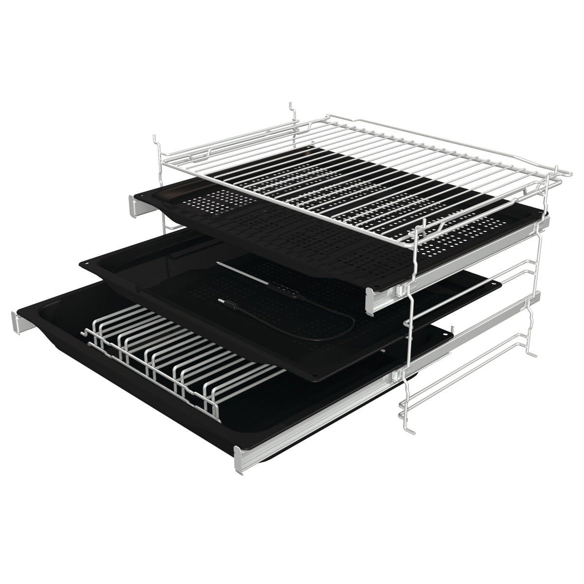 תנור בנוי gorenje בגימור זכוכית שחורה דגם BPSA6747A08BG – תמונה 3