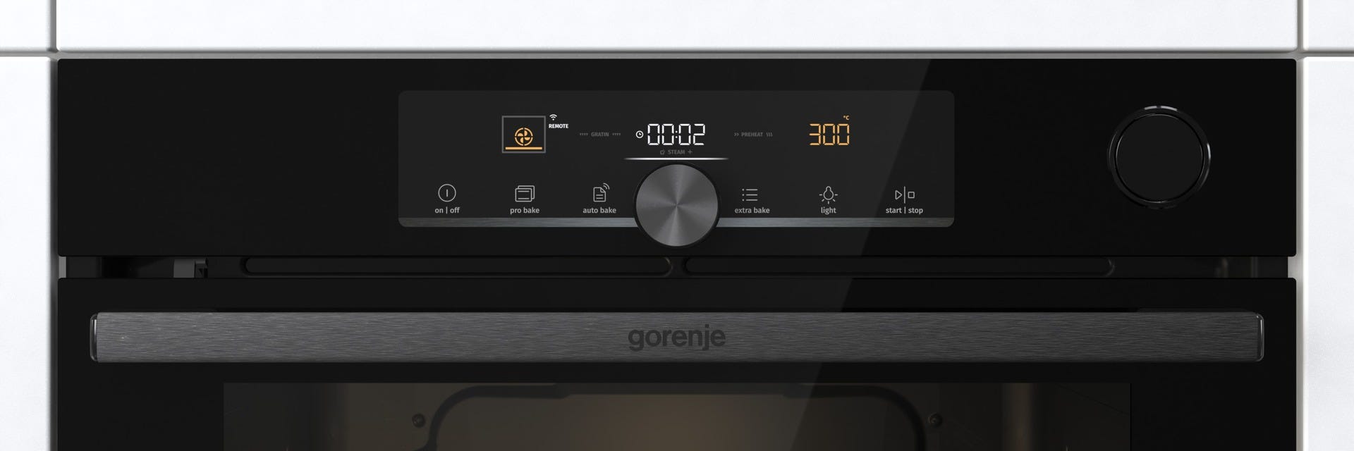 תנור בנוי gorenje בגימור זכוכית שחורה דגם BPSA6747A08BG – תמונה 6