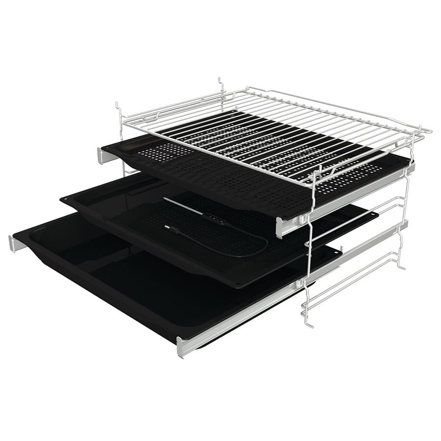 תנור בנוי פירולטי gorenje בגימור זכוכית שחורה 60 סמ דגם BPSA6747DGWI – תמונה 4