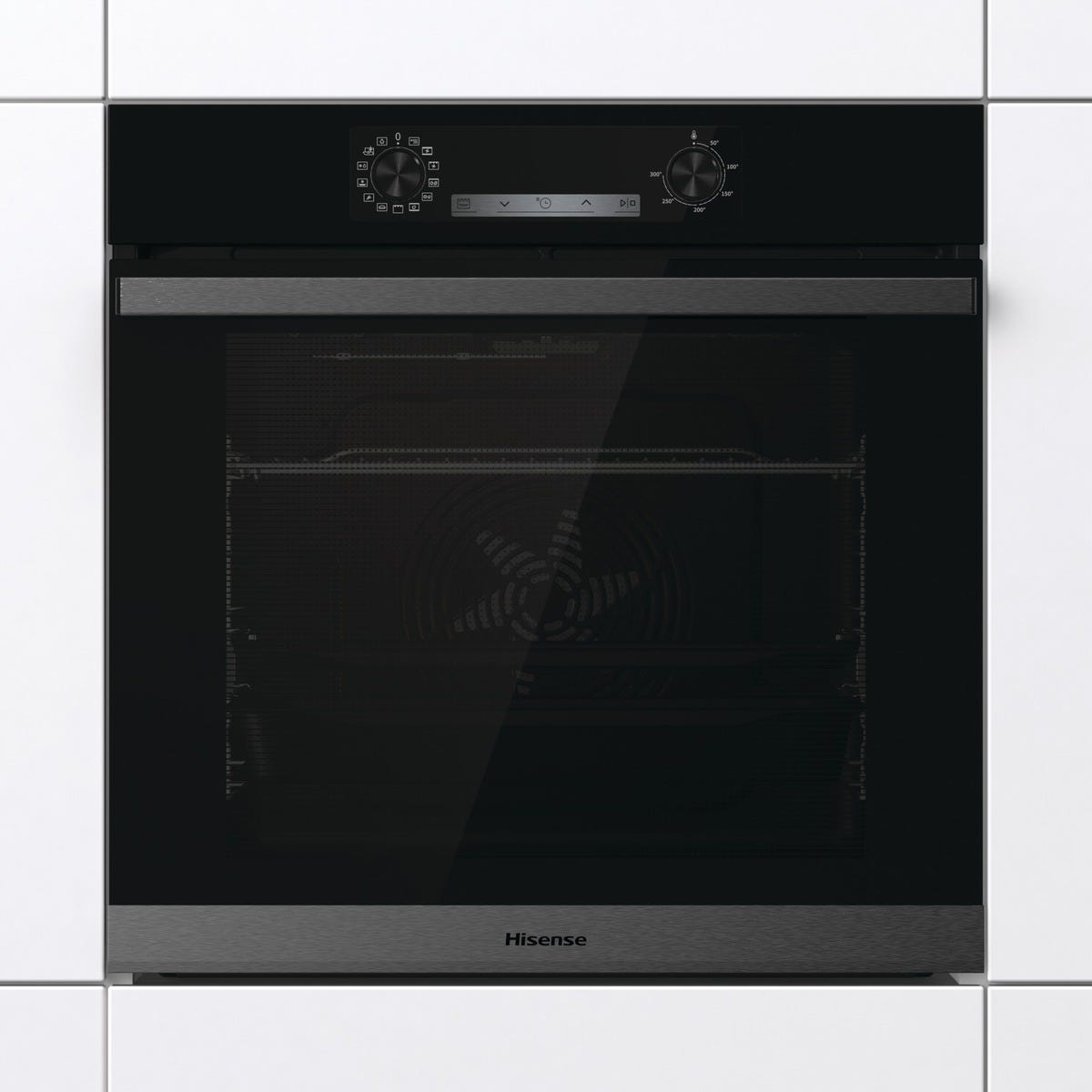 תנור בנוי Hisense בגימור זכוכית שחורה דגם BSA65226AB – תמונה 2