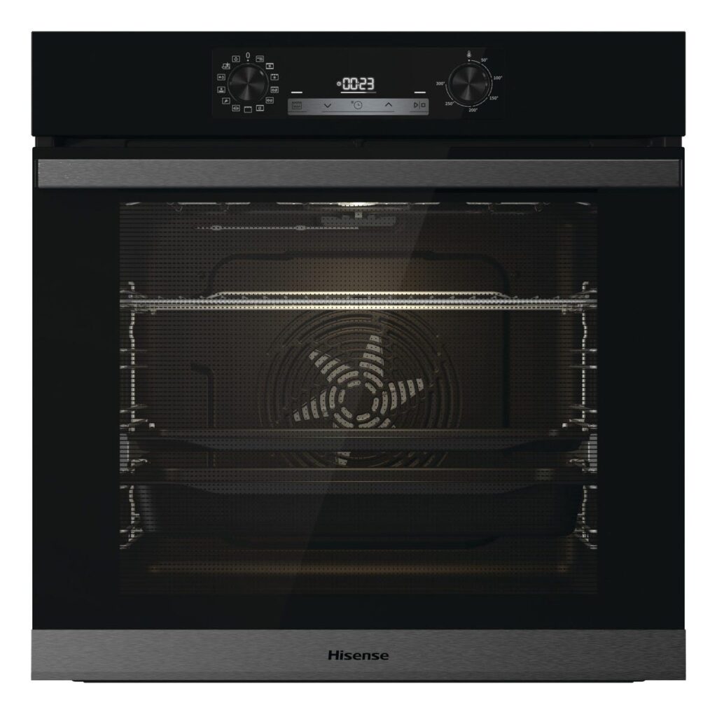 תנור בנוי Hisense בגימור זכוכית שחורה דגם BSA65226AB