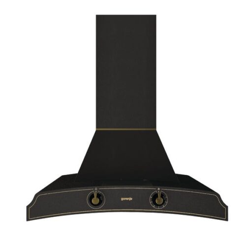 קולט אדים צמוד קיר gorenje בסגנון רטרו בצבע שחור דגם DK63MCLB