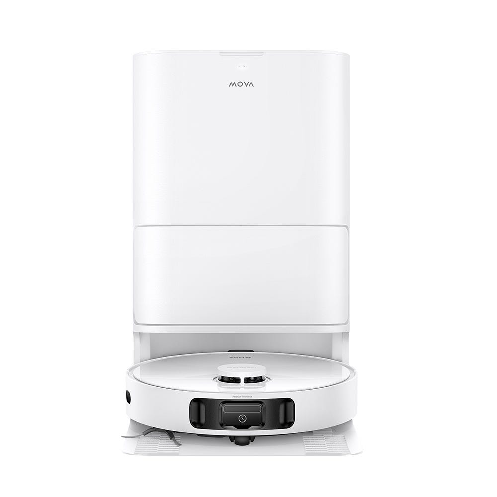 שואב שוטף רובוטי Mova E40 Ultra בצבע לבן