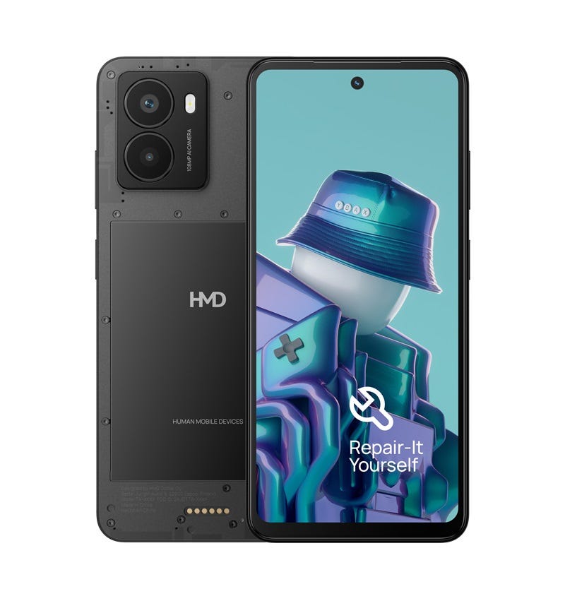טלפון סלולרי HMD FUSION דגם TA-1640 בצבע שחור