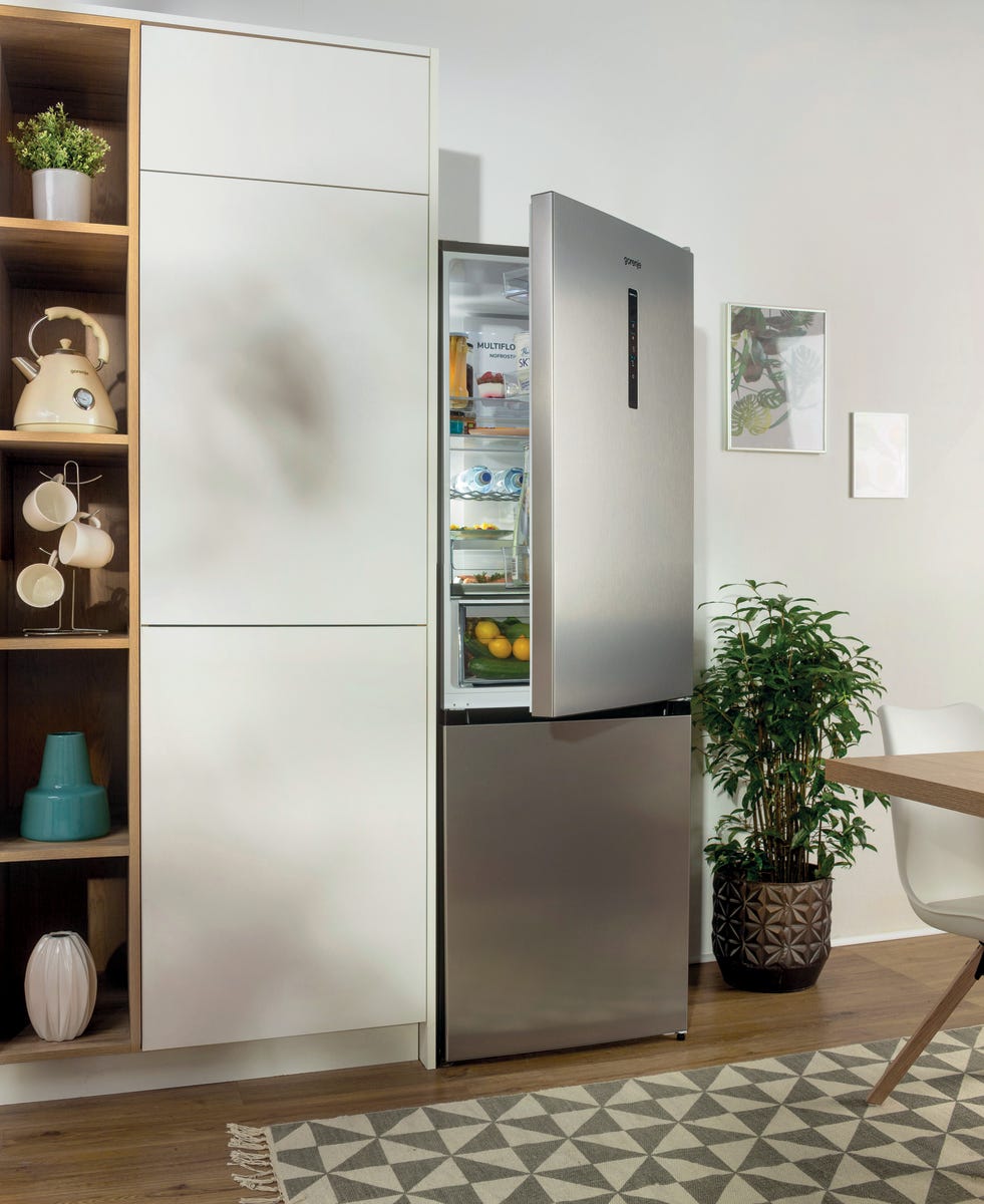 מקרר 2 דלתות gorenje מקפיא תחתון 363 ליטר בצבע נירוסטה דגם NRK6202AXL4 מתצוגה – תמונה 10