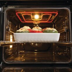 Alternative view of תנור בנוי פירוליטי gorenje בגימור זכוכית שחורה דגם OP84BG